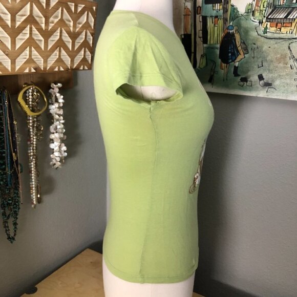 Y2K Hard Rock Cafe Hollywood Graphic Ringer T Shirt - Picture 5 of 7